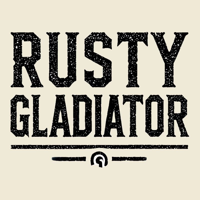 Rusty Gladiator Logo Schwarz