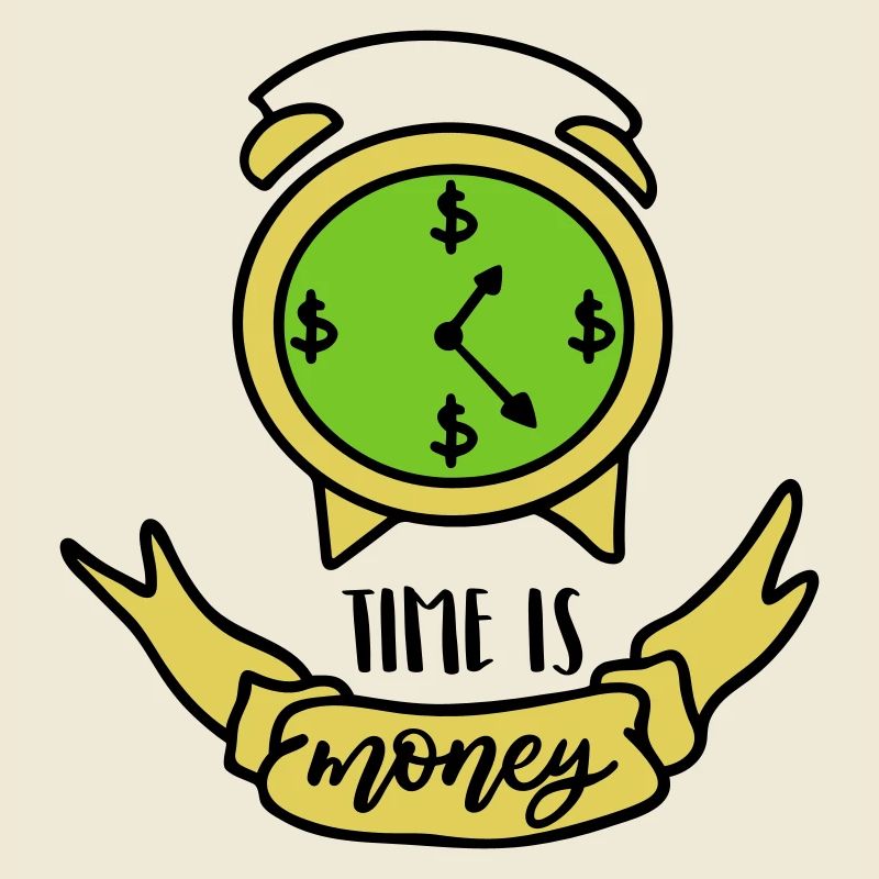 LE TEMPS C’EST DE L’ARGENT ACTIONS D’OR OR AMOUR CHER MOTIF