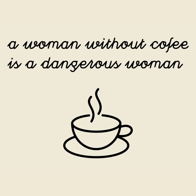 Frau ohne Kaffee