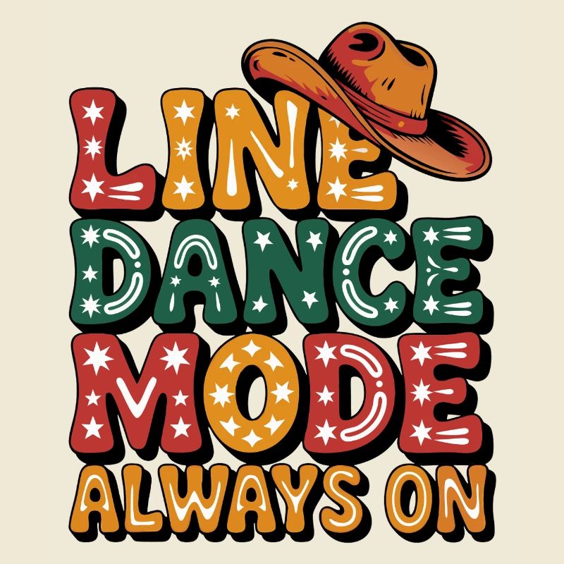 Always in line dance mode colorful LInedance design