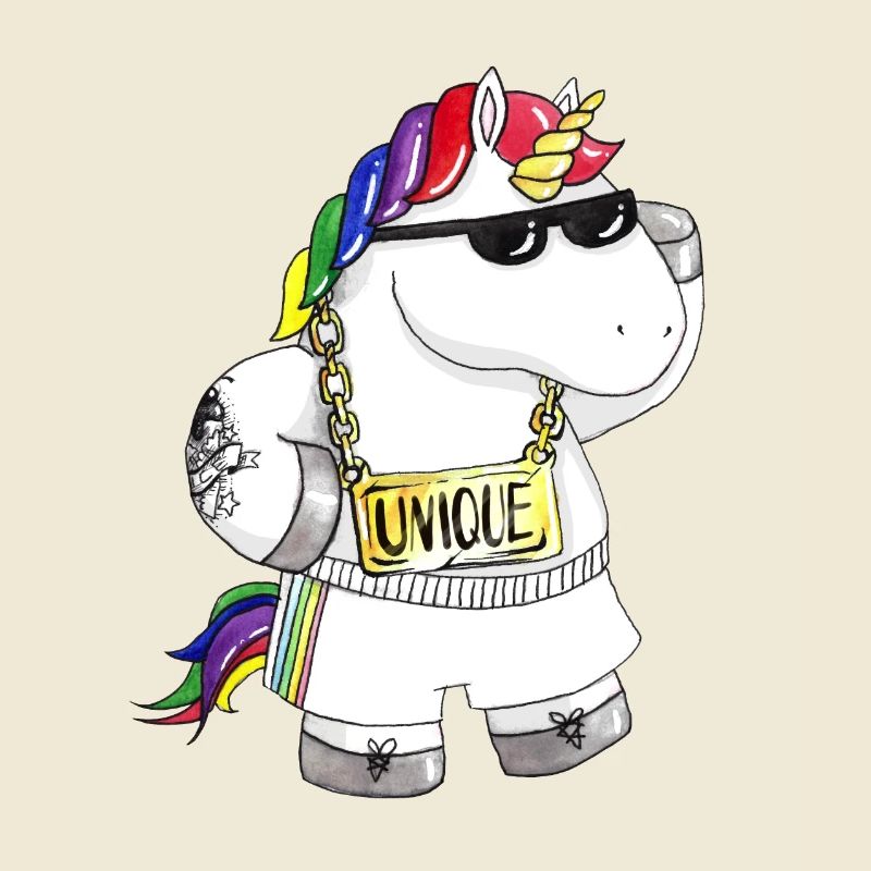 Unique Comic Einhorn