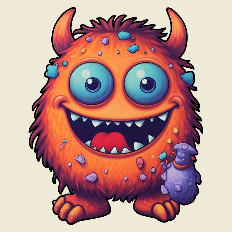 Petit monstre « Kuller » dans le style comique