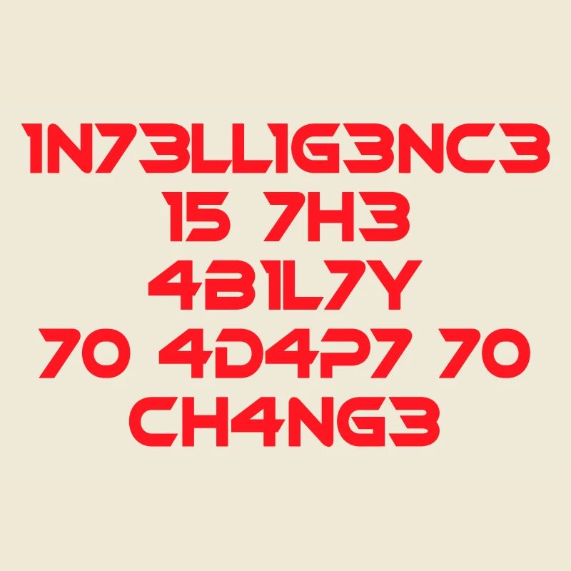 L’intelligence est la compétence Cool Dire Math