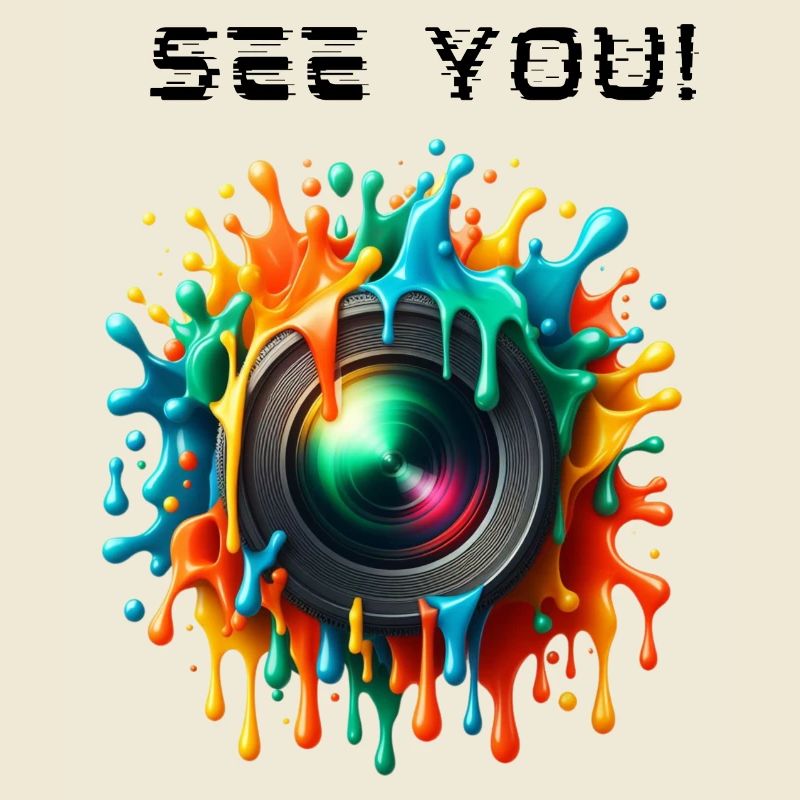 Splash effect camera lenses, See You!