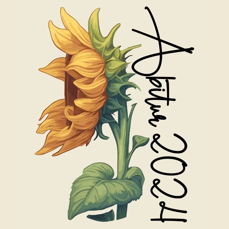 Sonnenblume Abitur 2024 Geschenk Master Abschluss