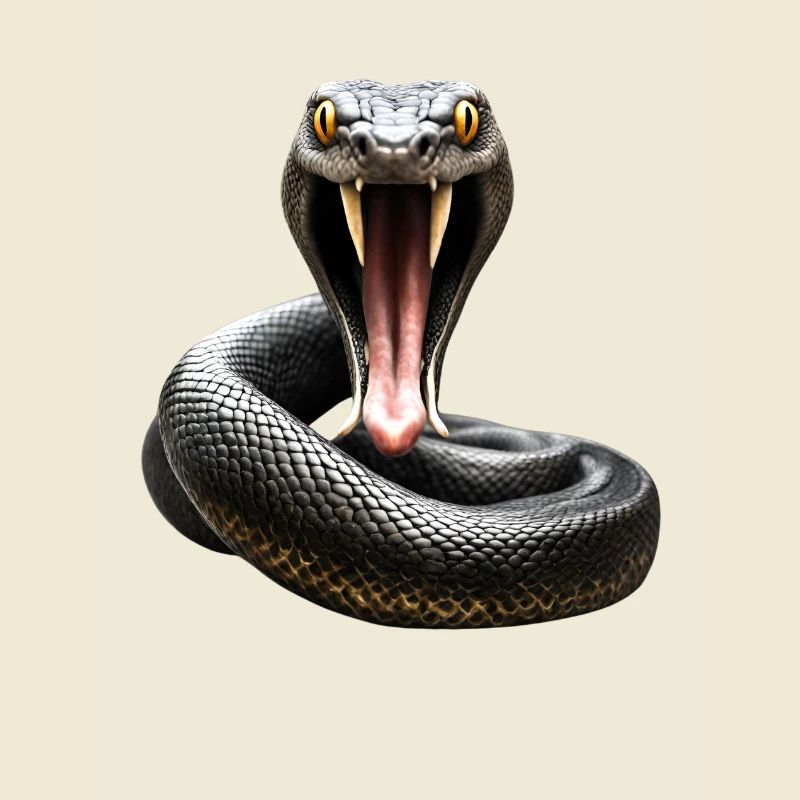 Serpent attaquant