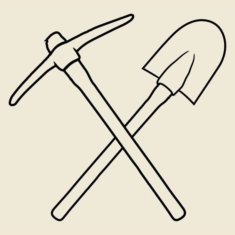 duo cross 2 shovel digging shovels pickaxe pickaxe
