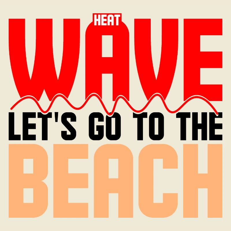 Hitzewelle Lass uns an den Strand gehen