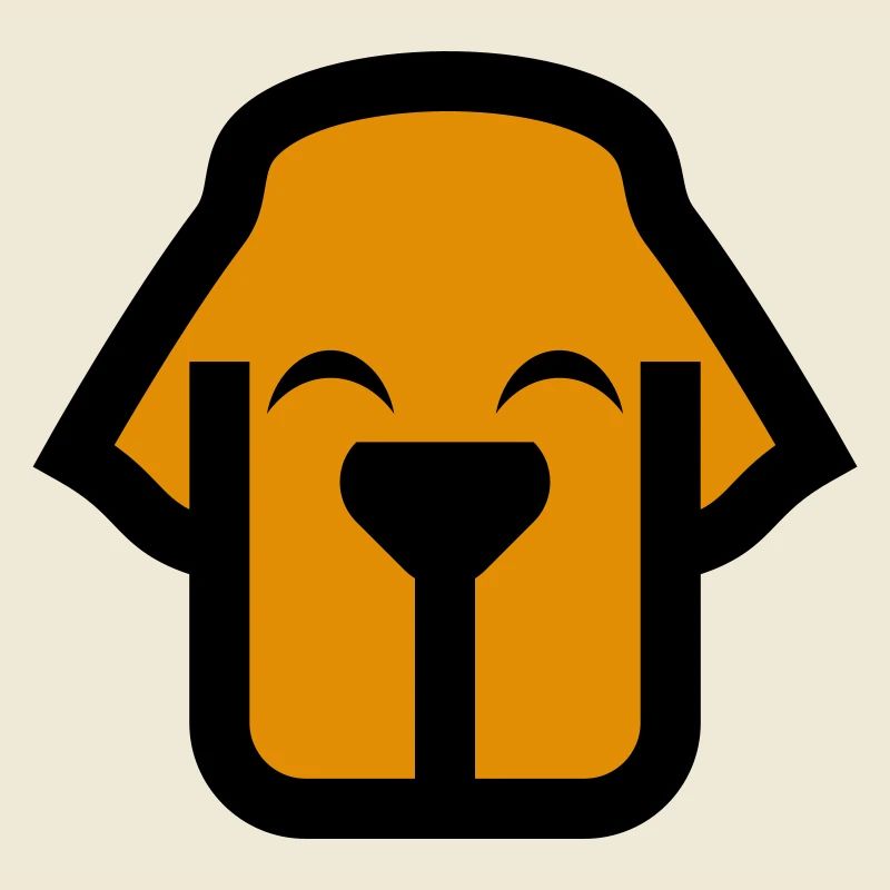 Hundegesicht Comic Logo
