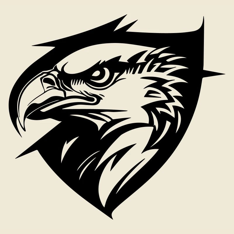 Eagle in profile