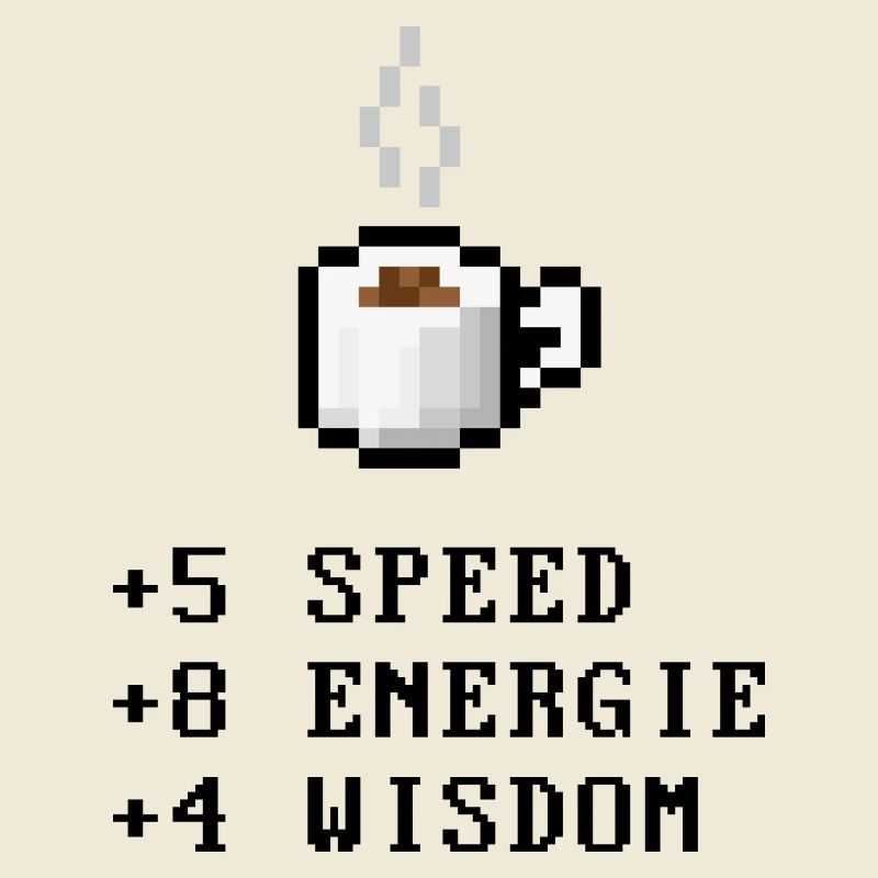 Pixel café avec Stats