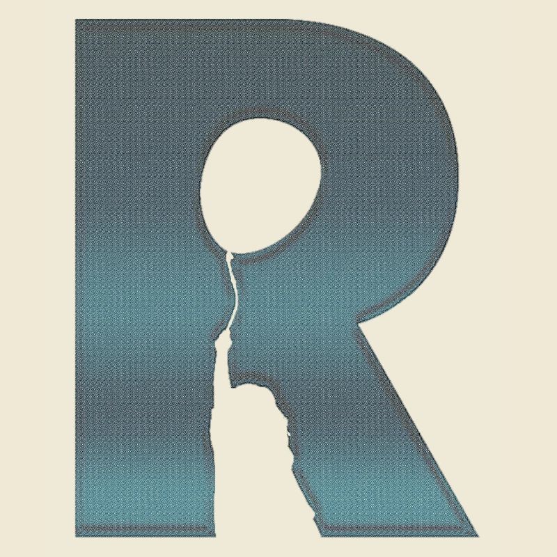 Optical illusion art psychadelic retro forms R
