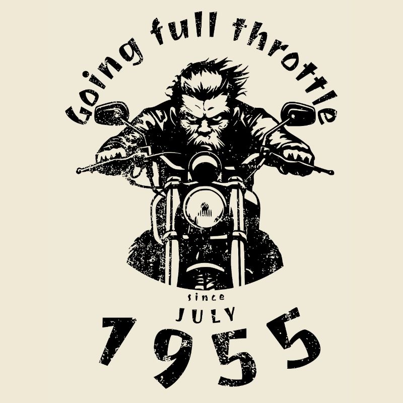 70. Geburtstag Going full throttle since 07/1955