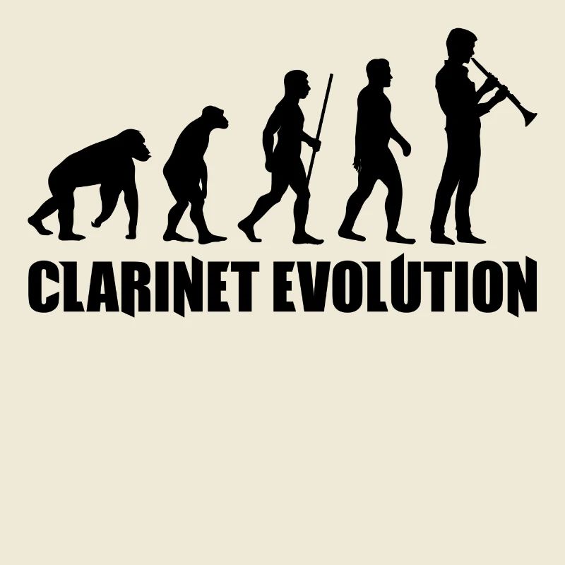 Clarinet Evolution Music T-Shirt