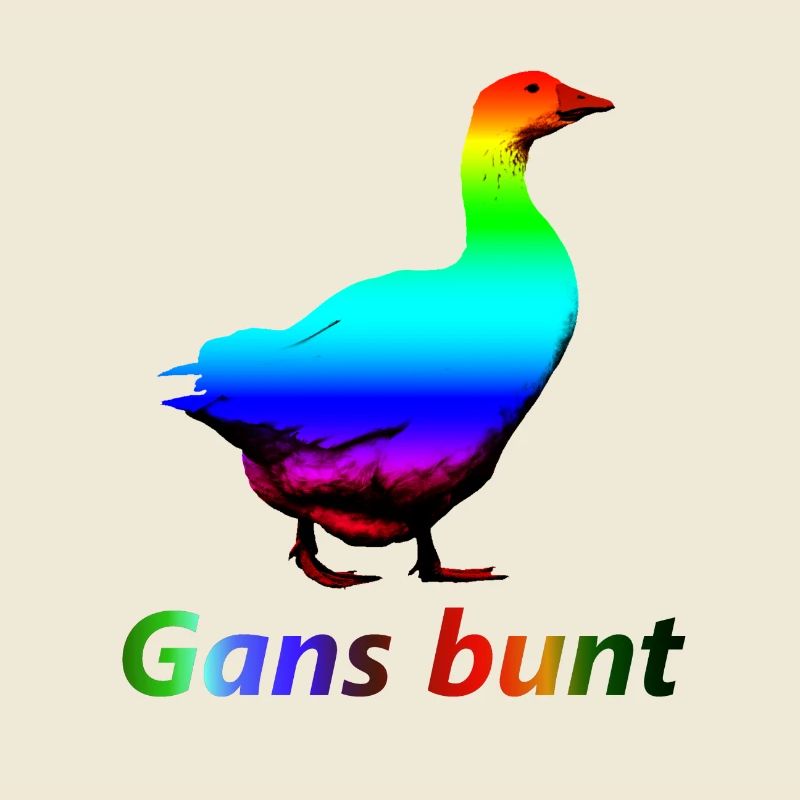 Gans bunt