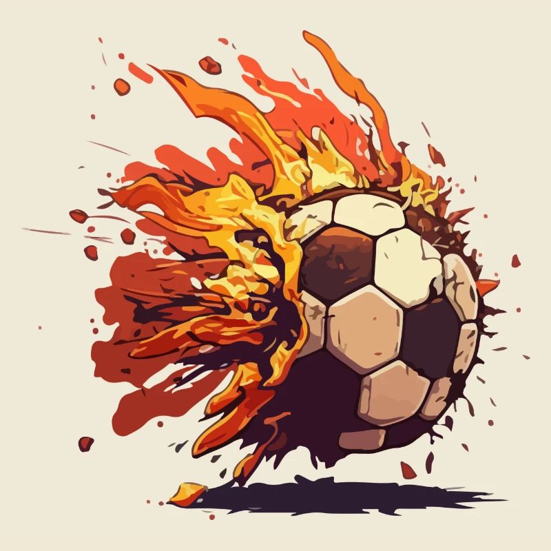 Balloon on fire