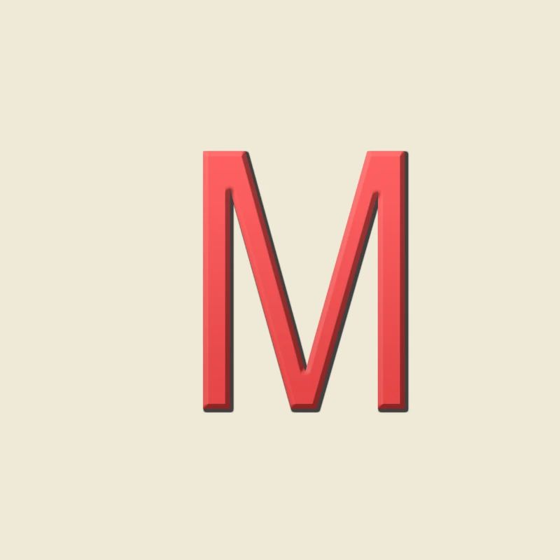M - letter