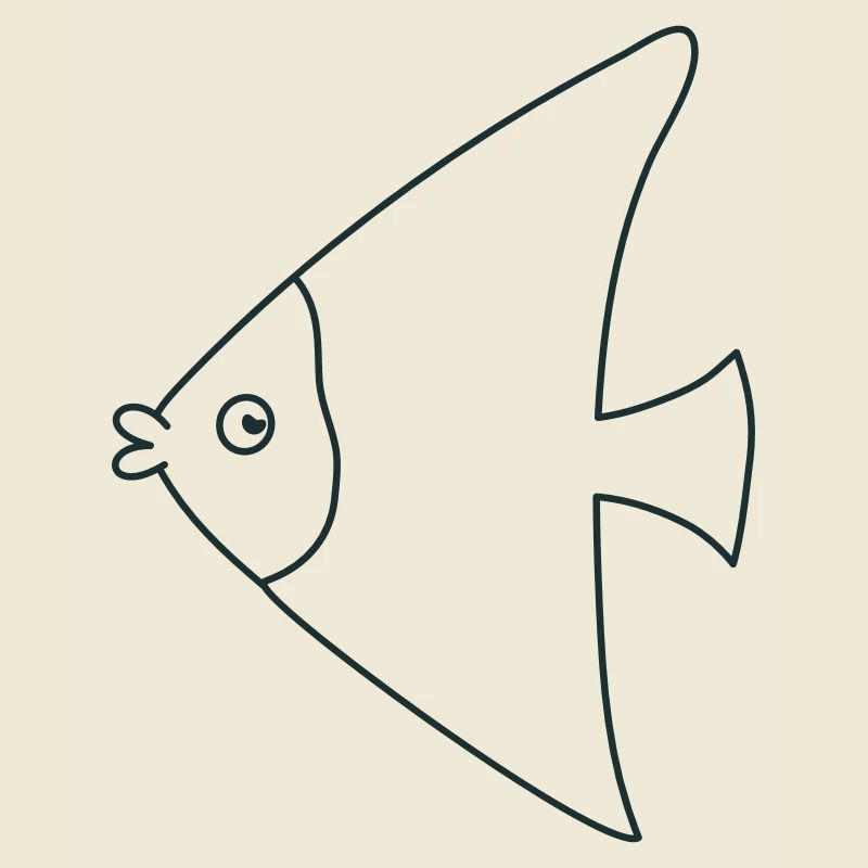 drôle de poisson ange mignon