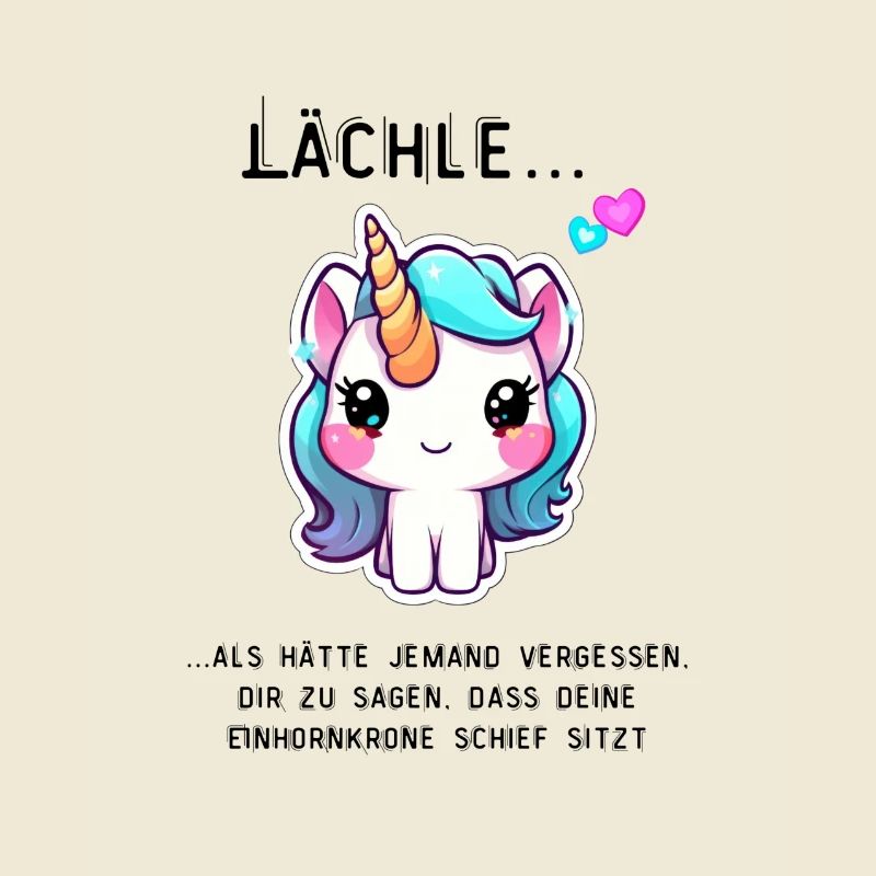 Schief sitzende EInhornkrone