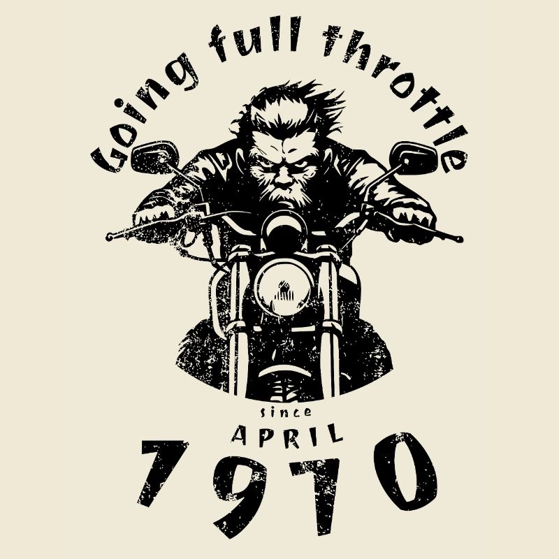 55. Geburtstag Going full throttle since 04/1970