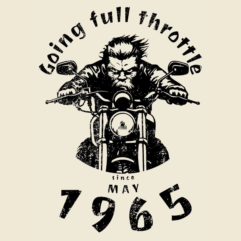 60. Geburtstag Going full throttle since 05/1965