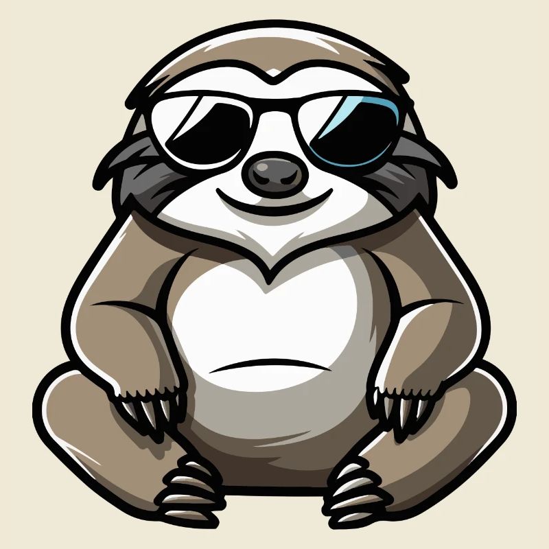 Faultier Comic Cool