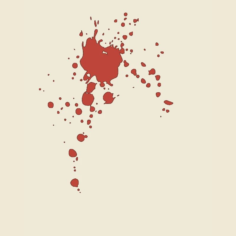 Blut Spritzer Klecks Flecken