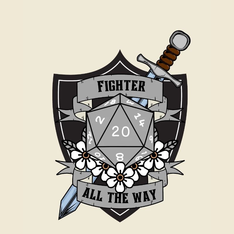 Fighter All The Way Version 2 Gris