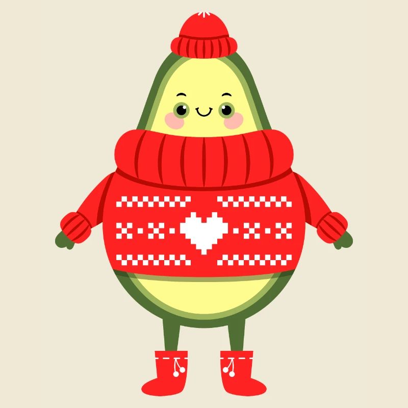 Avocat Weihnachten Pull de Noël moche