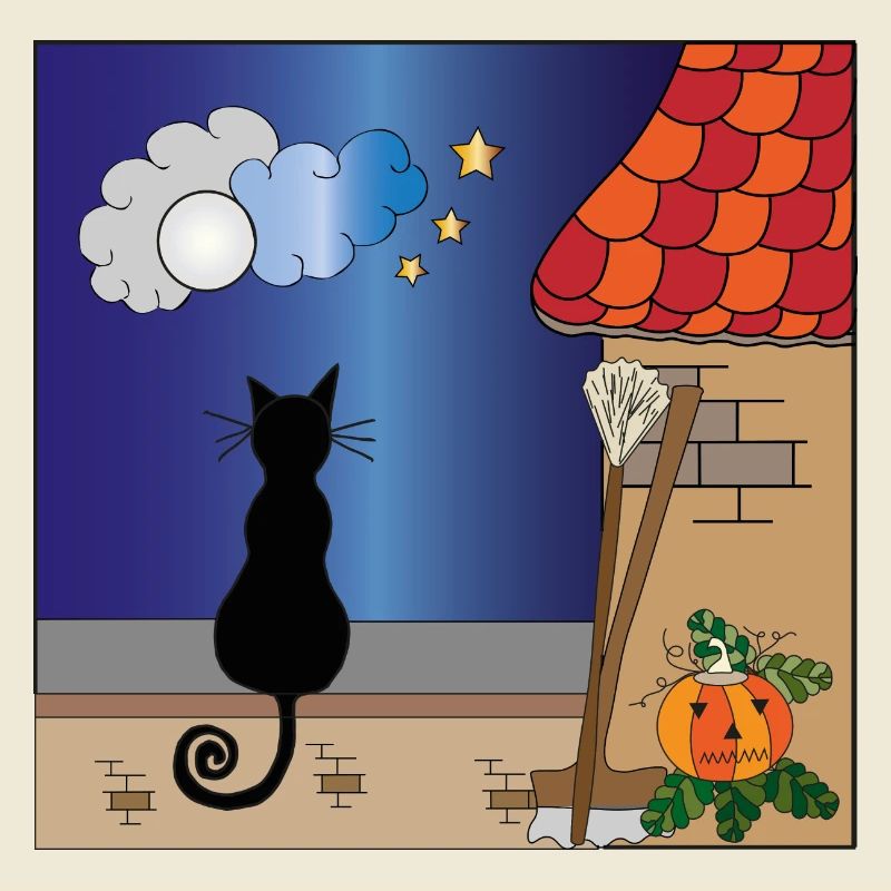 Couleur du chat sur le mur
