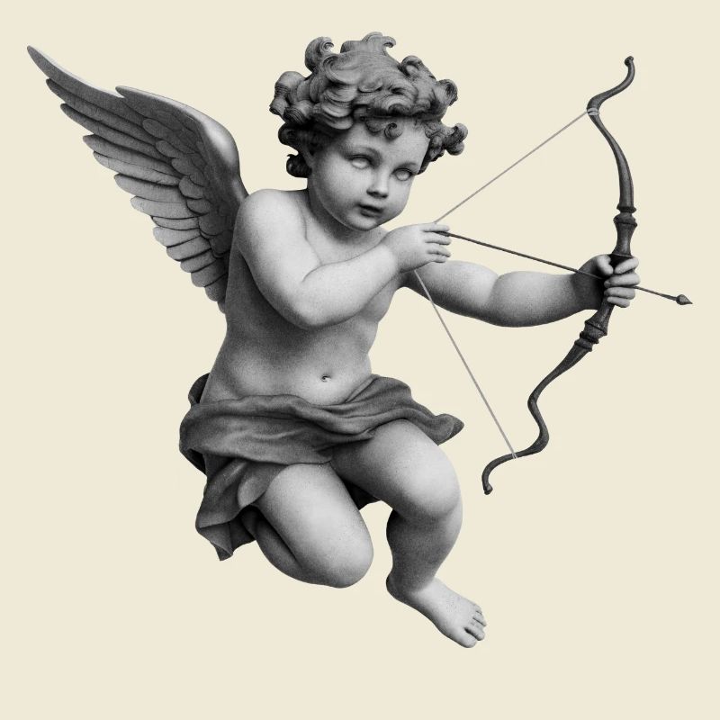 Statue de bébé de Cupidon