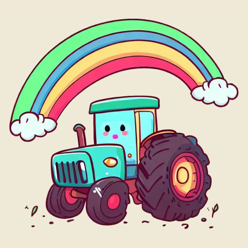 tractor rainbow