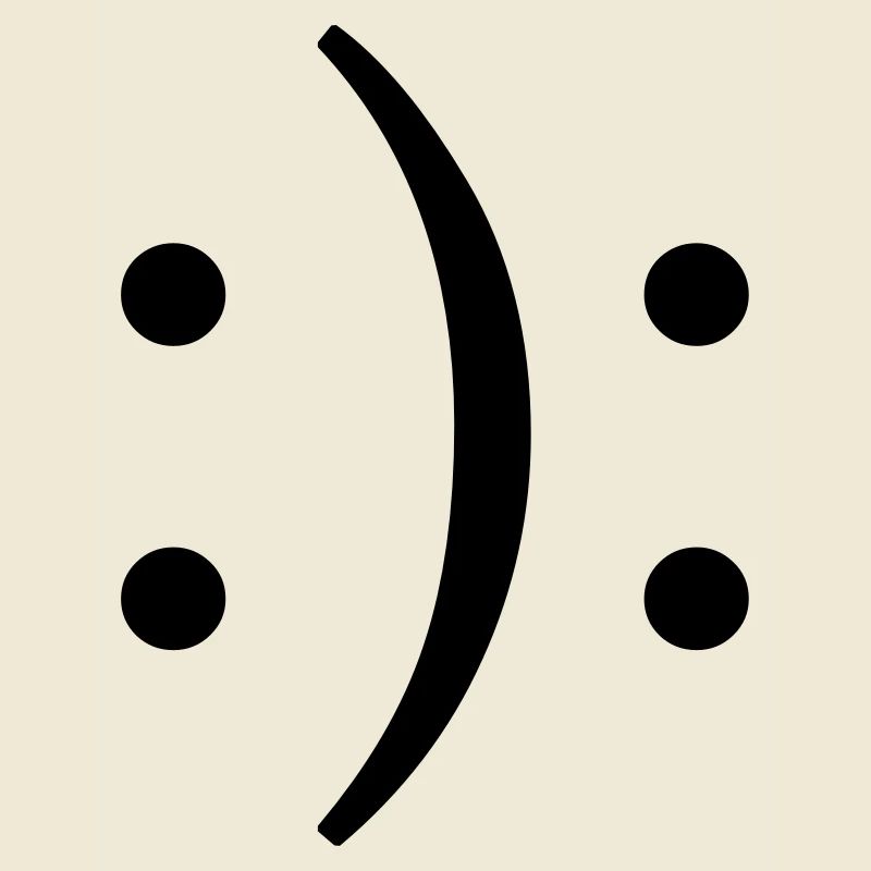 Smiling and sad face