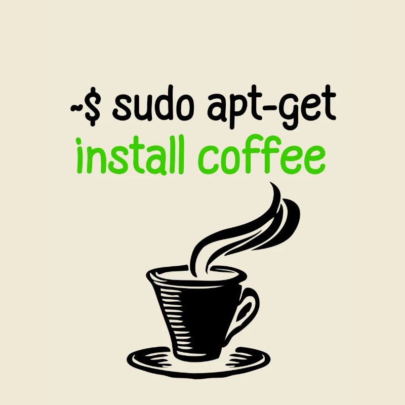 Programmeur de café Tux Linux Coding Sort
