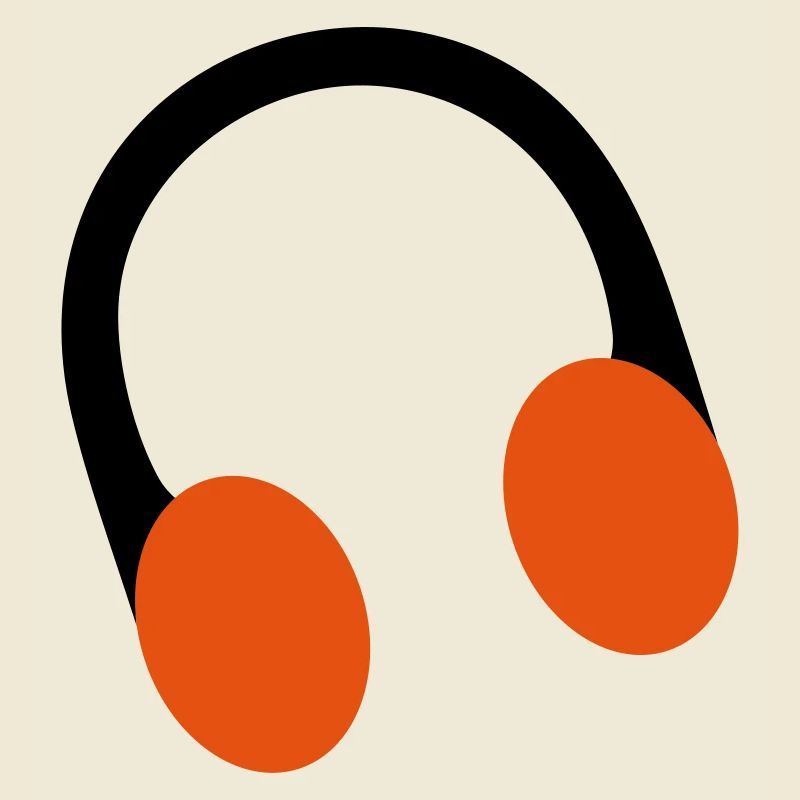 casque rétro sur l'oreille