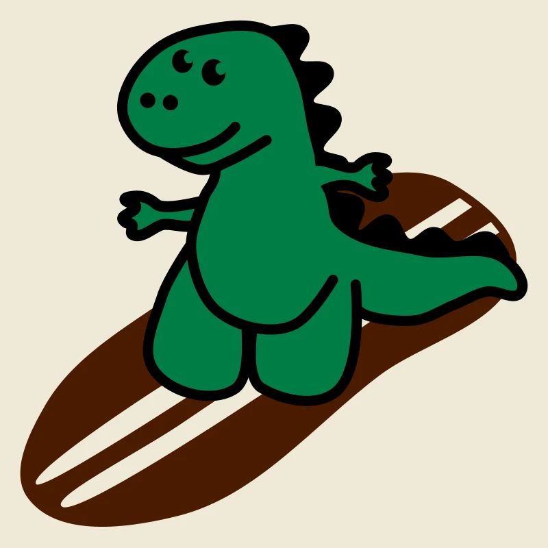 Surfing Dinosaurier