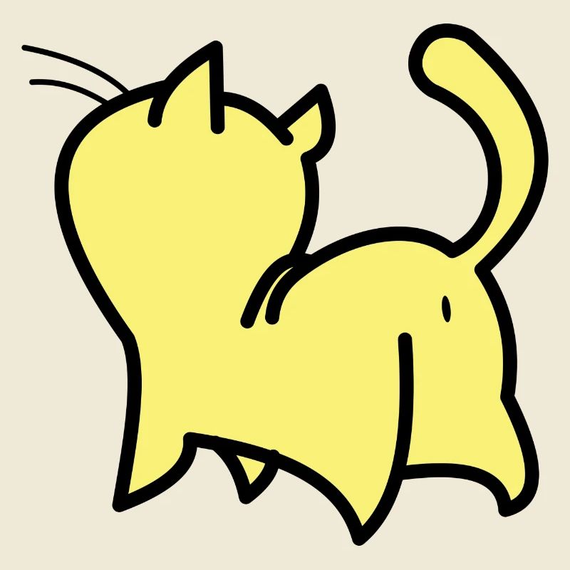 chat jaune