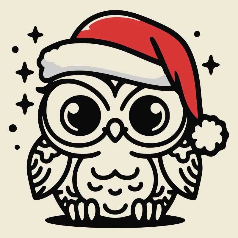 hibou doux Noël