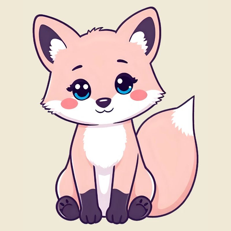 Curious Ginger Tabby Fox with Striking Pink Cheeks