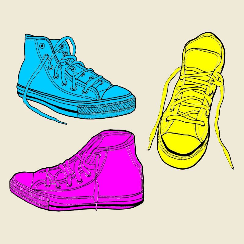 trainers coloured