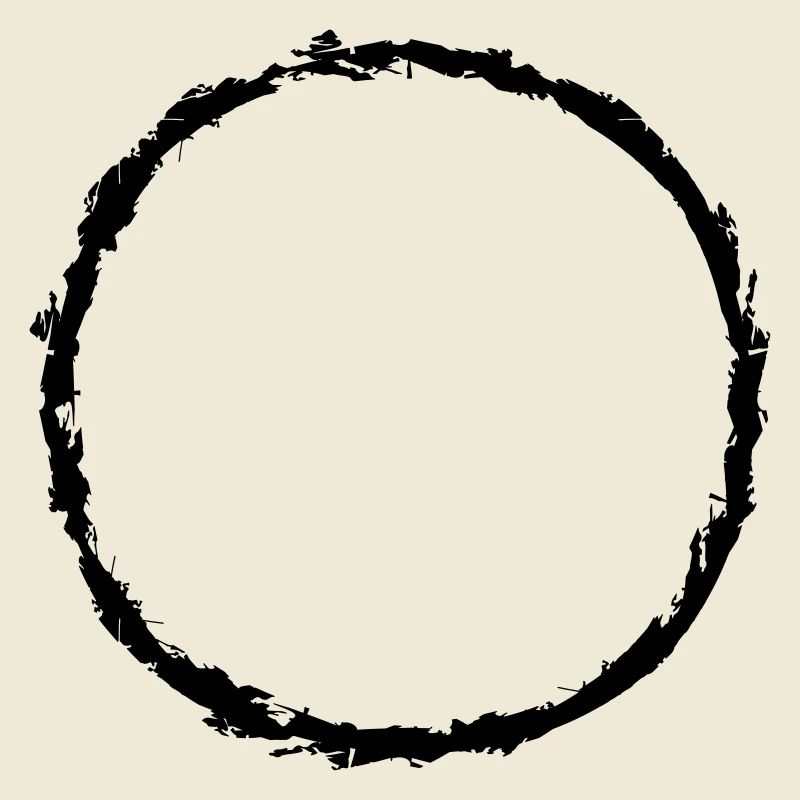 duenner ring cracked round circle round stripe line