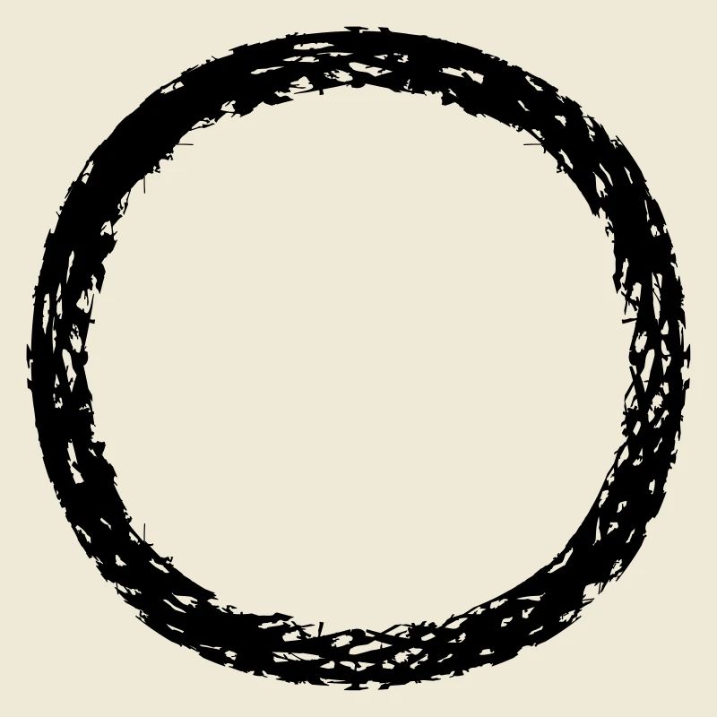 round circle ring round strip line bar bottom