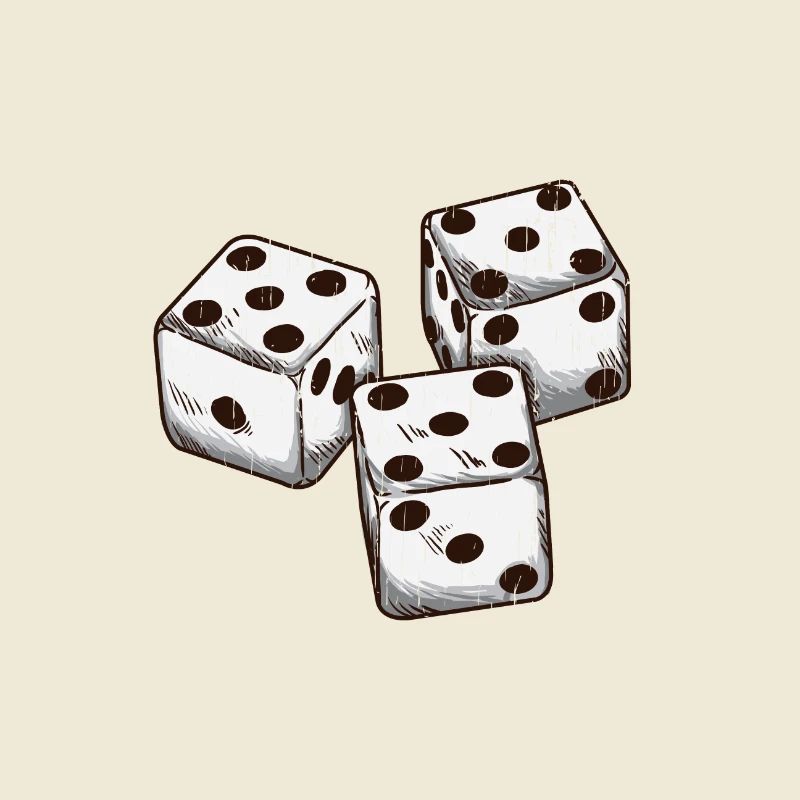 three dice