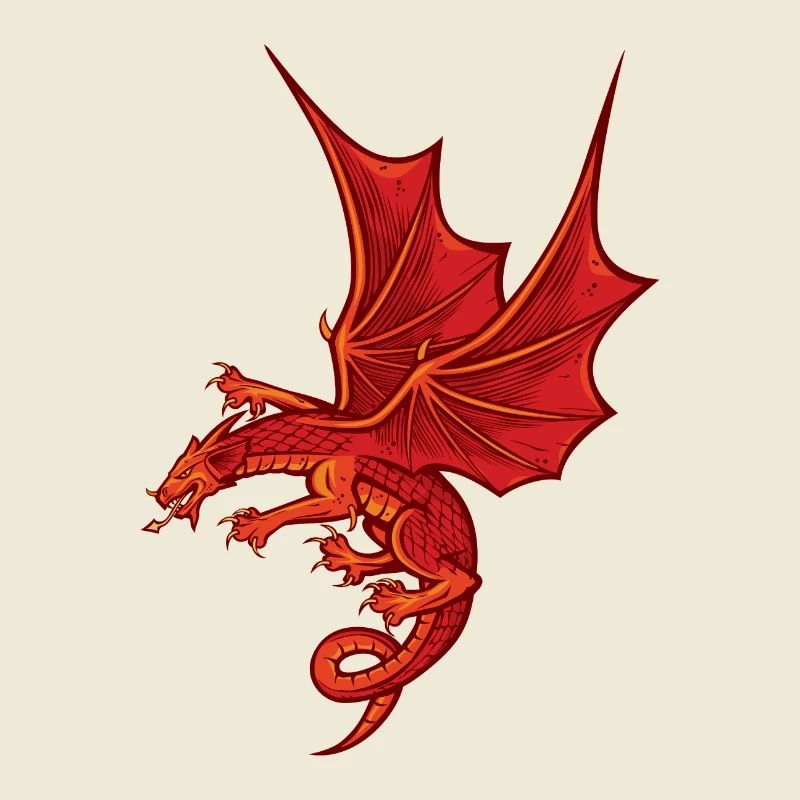 Impressive Red Dragon