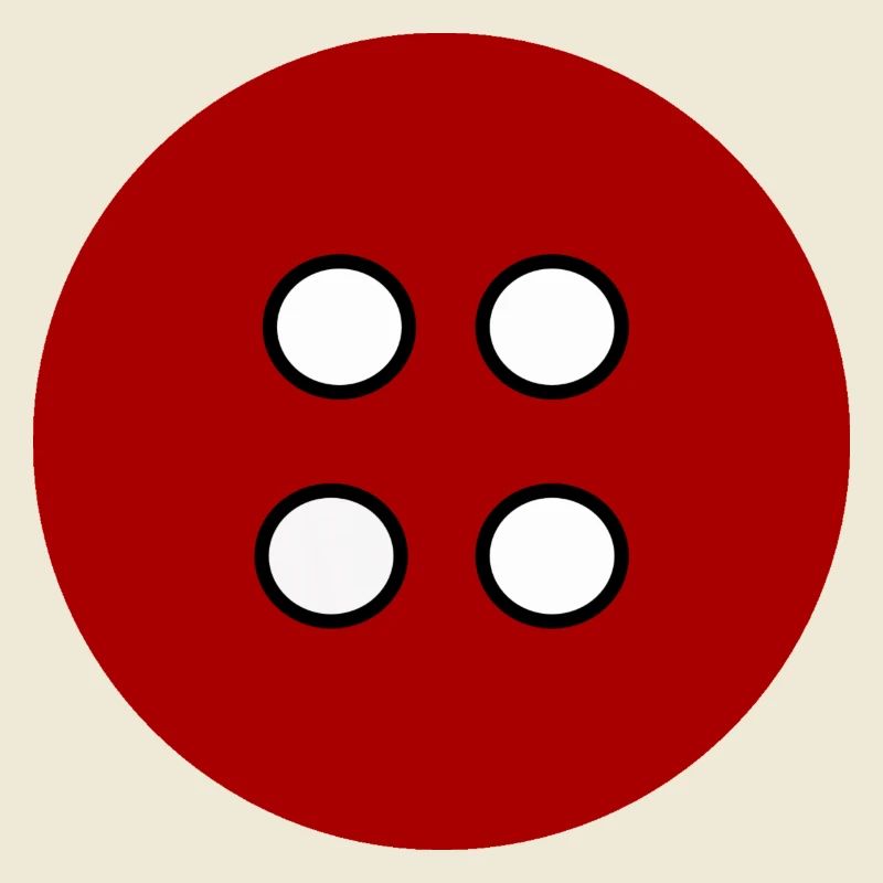 Clothes button red