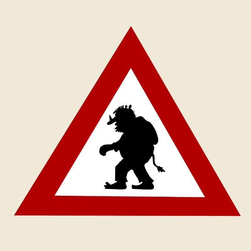 Troll-Gefahrenzeichen