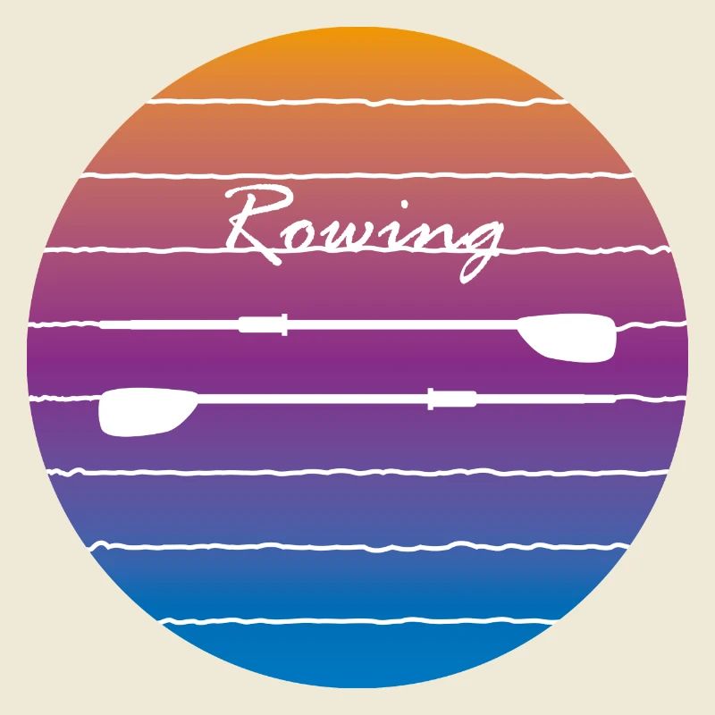Rowing into the sunset