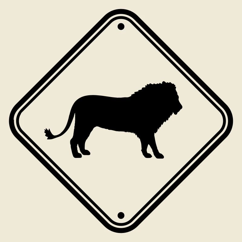 Bouclier Attention Lion