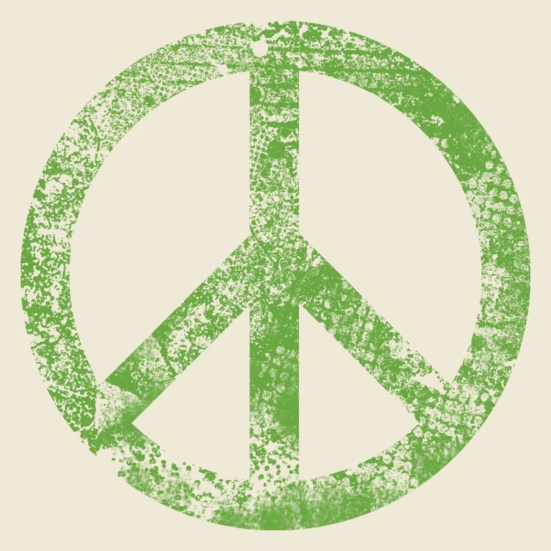 Signe de Paix Pacifiste Peace Harmony Grunge Utilisé