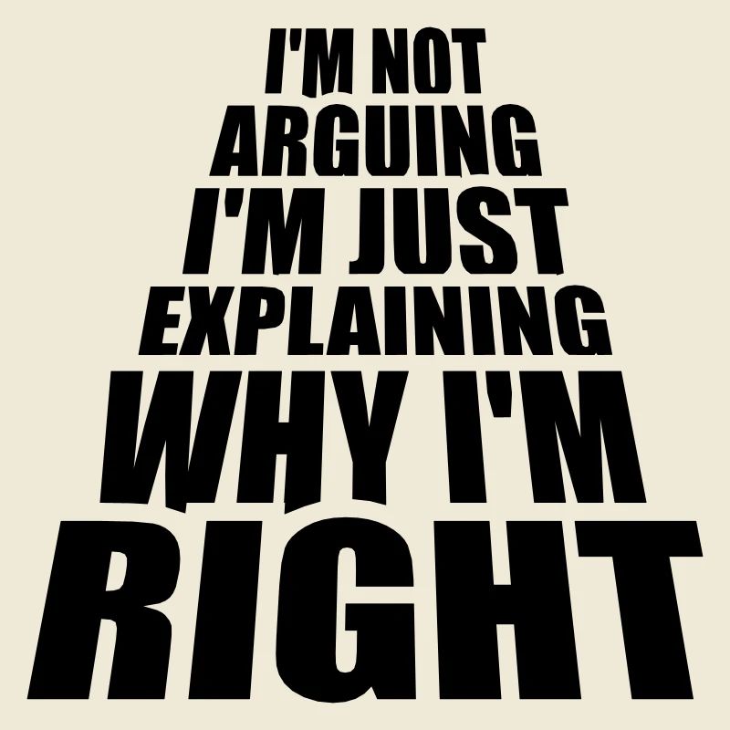 I m not arguing